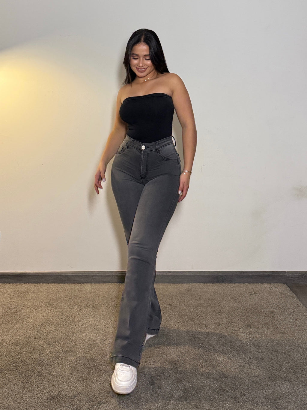Camila Flare Gris