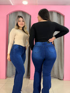 FLARE TACHAS AZUL