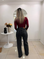 WIDE LEG GRAFITO