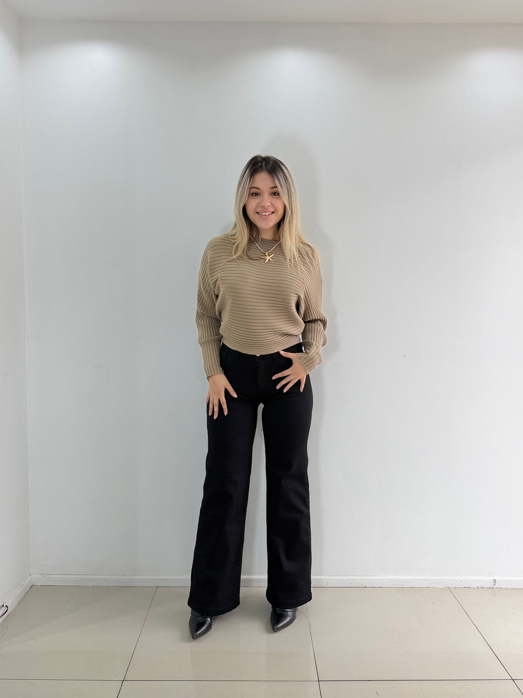 WIDE LEG NEGRO