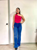 FLARE CELESTE BOTONES