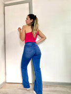 FLARE CELESTE BOTONES